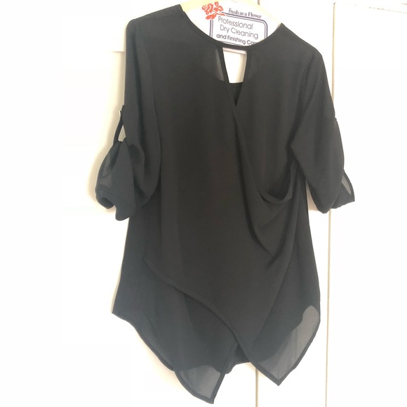 Black Blouse, great details - Picture 2 of 3